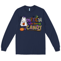 Navy witch better have my candy Long Sleeve Tee - CowGirlArtShop
