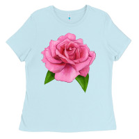Baby Blue Perfume Delight Rose Ladies Tee - LillyAllenDesigns
