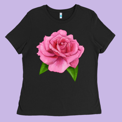 Perfume Delight Rose Ladies Tee Designed By Lillyallendesigns