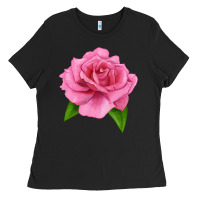 Black Perfume Delight Rose Ladies Tee - LillyAllenDesigns