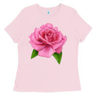 Bubblegum Pink Perfume Delight Rose Ladies Tee - LillyAllenDesigns