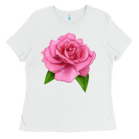 White Perfume Delight Rose Ladies Tee - LillyAllenDesigns