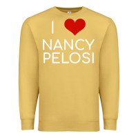 Antique Gold Limited Edition I Love Nancy Pelosi Heart Madam Speaker Democratic Pol Premium Sweatshirt - lanVoArt