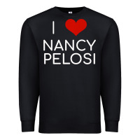 Black Limited Edition I Love Nancy Pelosi Heart Madam Speaker Democratic Pol Premium Sweatshirt - lanVoArt