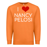 Carrot Limited Edition I Love Nancy Pelosi Heart Madam Speaker Democratic Pol Premium Sweatshirt - lanVoArt