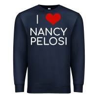Navy Limited Edition I Love Nancy Pelosi Heart Madam Speaker Democratic Pol Premium Sweatshirt - lanVoArt