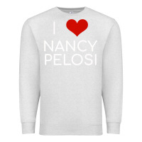 Oatmeal Heather Limited Edition I Love Nancy Pelosi Heart Madam Speaker Democratic Pol Premium Sweatshirt - lanVoArt