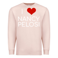 Pale Pink Limited Edition I Love Nancy Pelosi Heart Madam Speaker Democratic Pol Premium Sweatshirt - lanVoArt