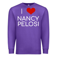 Purple Limited Edition I Love Nancy Pelosi Heart Madam Speaker Democratic Pol Premium Sweatshirt - lanVoArt