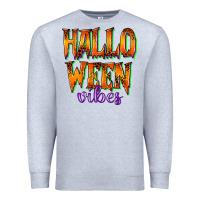 Heather Grey halloween vibes Premium Sweatshirt - RacoonDesign