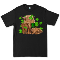 Black st patricks day cow family Premium Tee - RanaPortraitStore