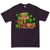 Plum st patricks day cow family Premium Tee - RanaPortraitStore
