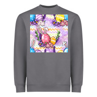 Storm Easter Eggs With Flowers Seamless Pattern Heavyweight Sweatshirt - BundleAndBundleShop