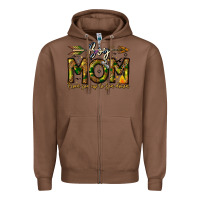 Chestnut Boy Mom From Son Up To Son Down Zipper Hoodie - CowhideDigitalArt