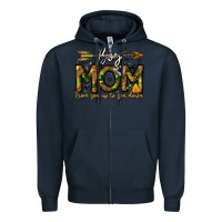 Navy Boy Mom From Son Up To Son Down Zipper Hoodie - CowhideDigitalArt