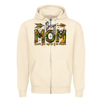 Sandshell Boy Mom From Son Up To Son Down Zipper Hoodie - CowhideDigitalArt