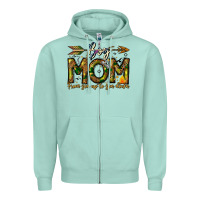 Seafoam Boy Mom From Son Up To Son Down Zipper Hoodie - CowhideDigitalArt