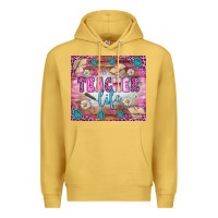 Antique Gold teacher life tumbler Premium Hoodie - BundleAndBundleShop