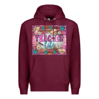 Burgundy teacher life tumbler Premium Hoodie - BundleAndBundleShop