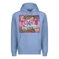 Colony Blue teacher life tumbler Premium Hoodie - BundleAndBundleShop
