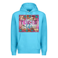 Ocean Blue teacher life tumbler Premium Hoodie - BundleAndBundleShop