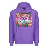 Purple teacher life tumbler Premium Hoodie - BundleAndBundleShop