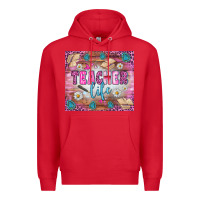 Red teacher life tumbler Premium Hoodie - BundleAndBundleShop