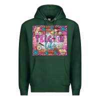 Sports Green teacher life tumbler Premium Hoodie - BundleAndBundleShop