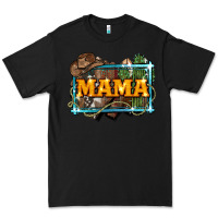 Black mama cowboy western font cactuslove mom Premium Tee - LillyAllenDesigns