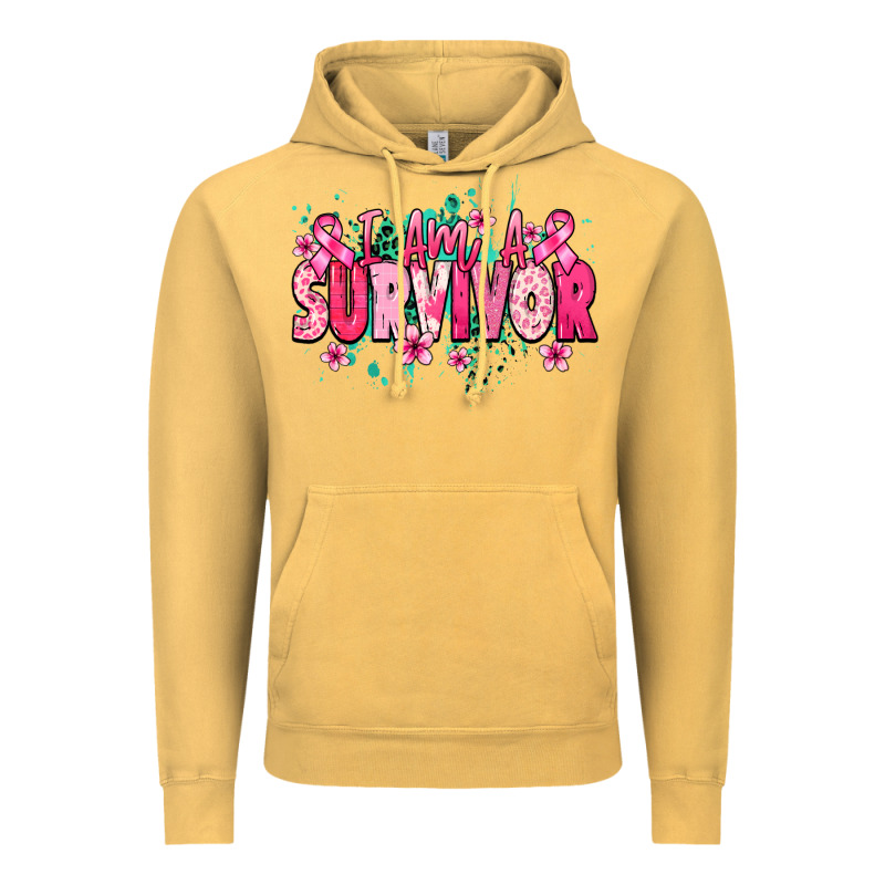 I Am A Survivor Cancer Awareness Vintage Hoodie by HowdyJamesFarm | Teevron