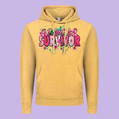 I Am A Survivor Cancer Awareness Vintage Hoodie Designed By Howdyjamesfarm