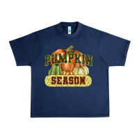 Navy Pumpkin season Urban Heavy Tee - NancyCooperArtShop