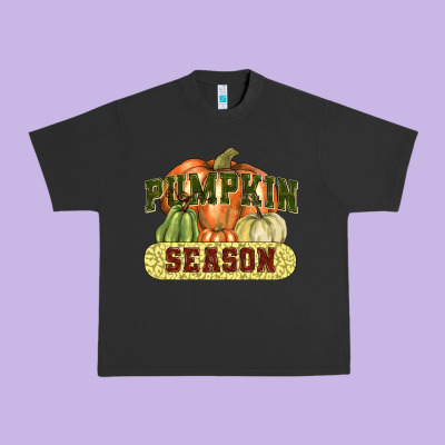 Pumpkin Season Urban Heavy Tee Designed By Nancycooperartshop
