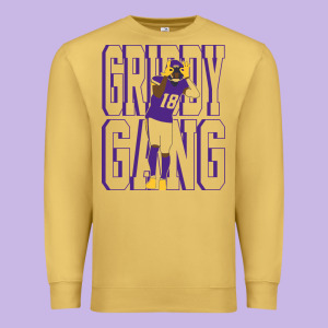 Justin Jefferson -griddy Gang Premium Sweatshirt Designed By Lanvoart