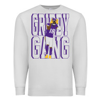 Dove Grey Justin Jefferson -Griddy Gang Premium Sweatshirt - lanVoArt
