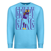 Ocean Blue Justin Jefferson -Griddy Gang Premium Sweatshirt - lanVoArt