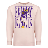Pale Pink Justin Jefferson -Griddy Gang Premium Sweatshirt - lanVoArt