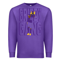 Purple Justin Jefferson -Griddy Gang Premium Sweatshirt - lanVoArt