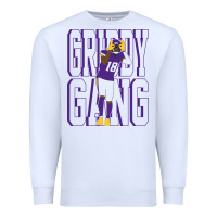 White Justin Jefferson -Griddy Gang Premium Sweatshirt - lanVoArt