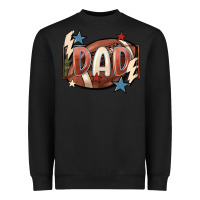 Black football dad Heavyweight Sweatshirt - FaDigitalArtStudio