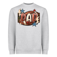 Heather Grey football dad Heavyweight Sweatshirt - FaDigitalArtStudio