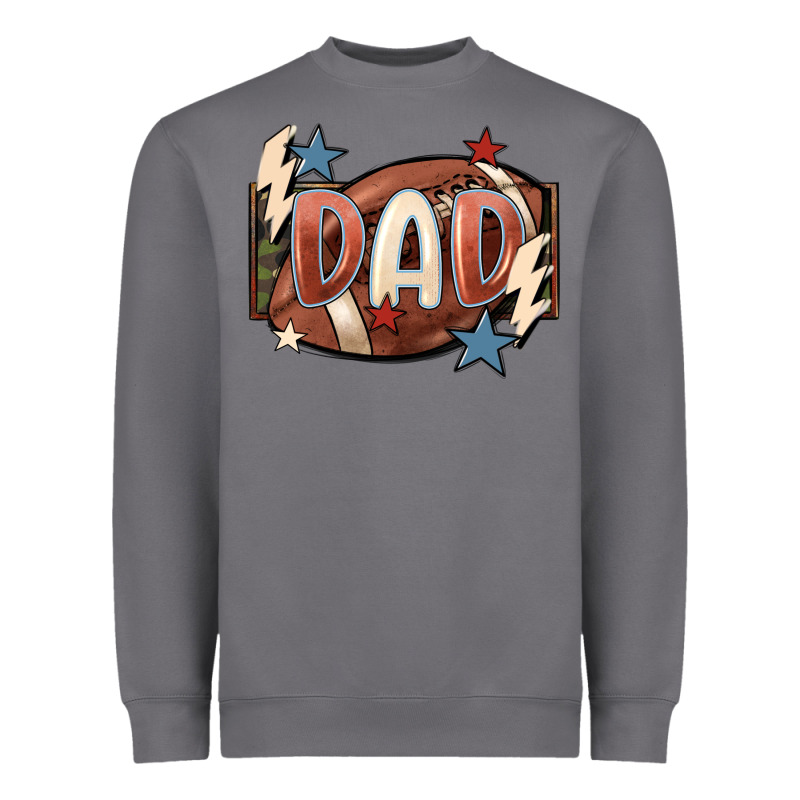 Football Dad Heavyweight Sweatshirt by FaDigitalArtStudio | Teevron