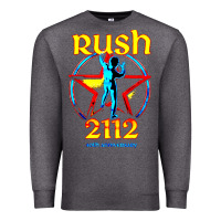 Charcoal Heather rush blue starman 2112  40th anniversary Premium Sweatshirt - lanVoArt