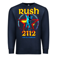 Navy rush blue starman 2112  40th anniversary Premium Sweatshirt - lanVoArt