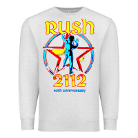 Oatmeal Heather rush blue starman 2112  40th anniversary Premium Sweatshirt - lanVoArt