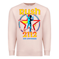 Pale Pink rush blue starman 2112  40th anniversary Premium Sweatshirt - lanVoArt