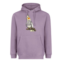 Lavender Cocktail Parrot Heavyweight Hoodie - LillyAllenDesigns