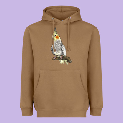 Cocktail Parrot Heavyweight Hoodie Designed By Lillyallendesigns