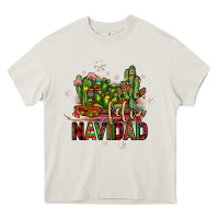 Cream feliz navidad cactus Heavy Core Tee - JahusDesignShop