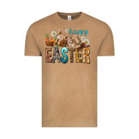 Vintage Camel Happy Easter with Cowboy Vintage Tee - NancyCooperArtShop